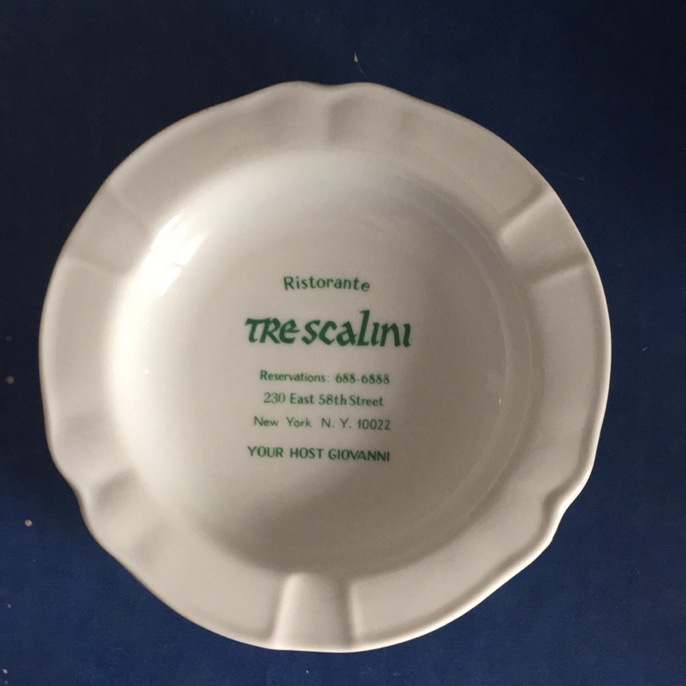 Original Ash Tray from Ristorante Trescalini